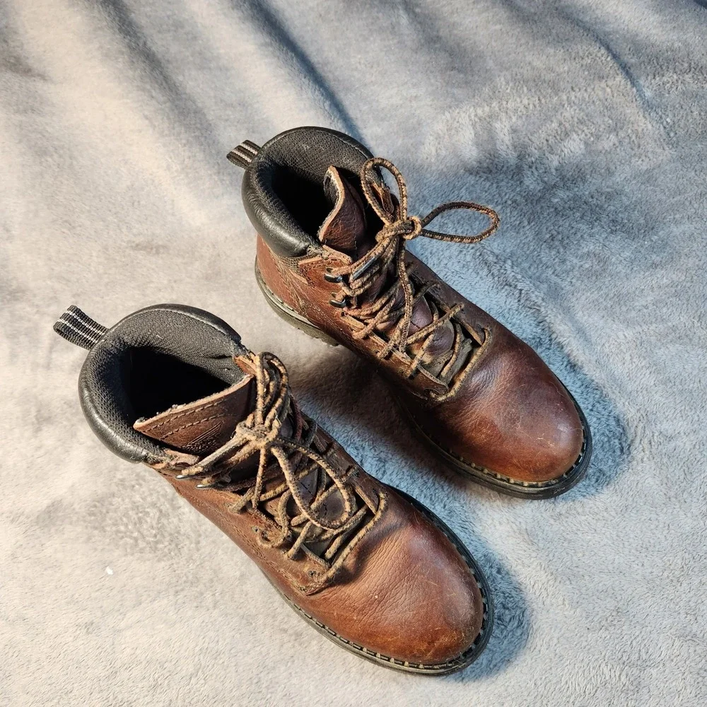 Red Wing‎ Boots Mens 7.5 Brown Leather 1626 Soft Toe EH Electrical Hazard Work